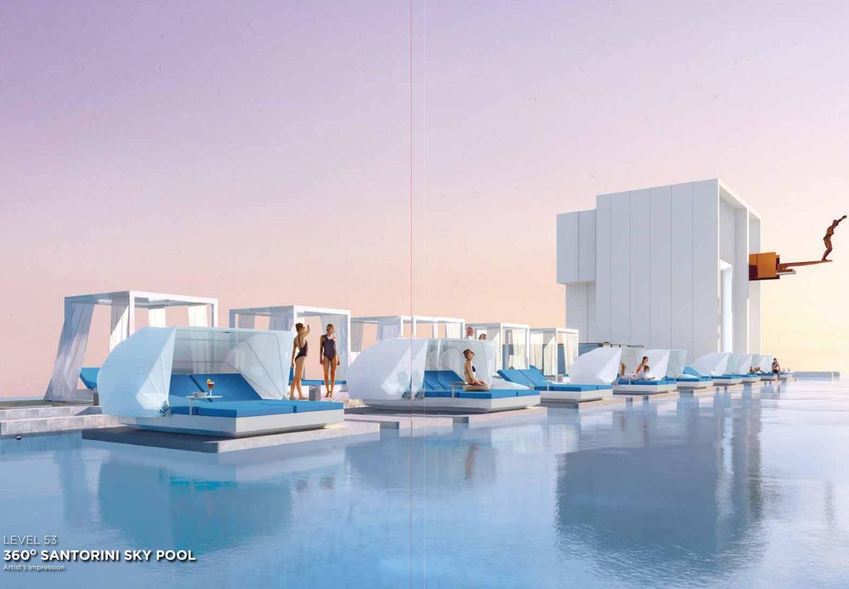 The Fiddlewoodz, 360° Santorini Sky Pool · Level 53