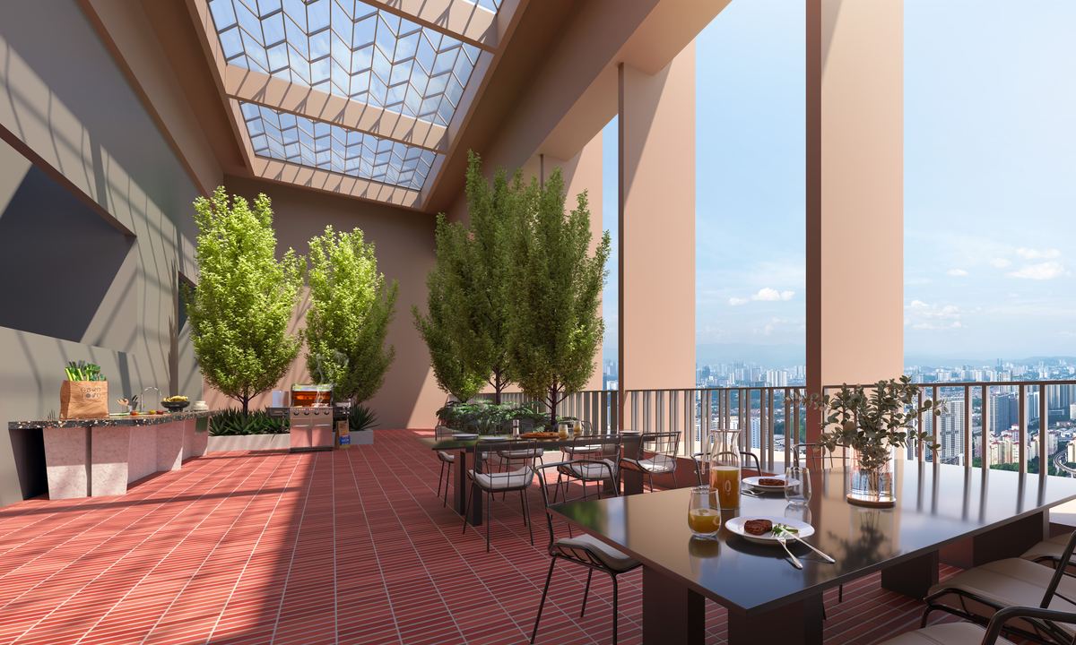 The Kingswoodz, Sky dining terrace